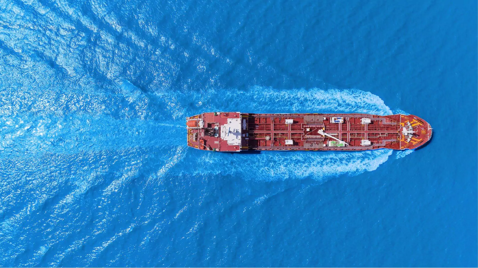 pristine and efficient vessel at sea
